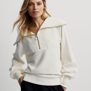 Varley Vine Half-Zip Pullover - Ivory